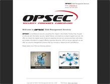 Tablet Screenshot of opsec.ca